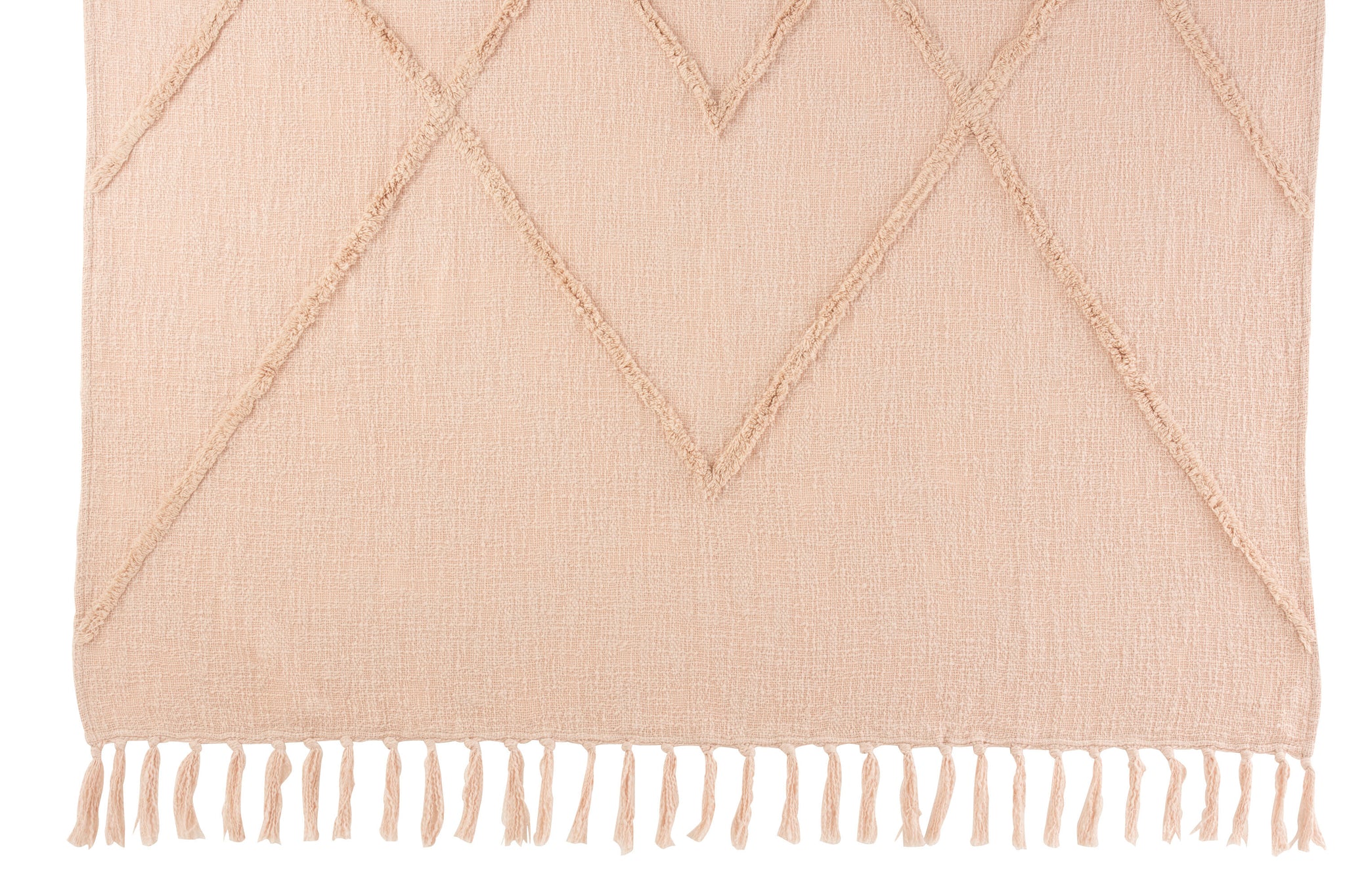 Plaid Rhombus Cotton Polyester Pink