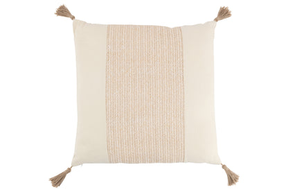 Cushion Woven Square Polyester Beige