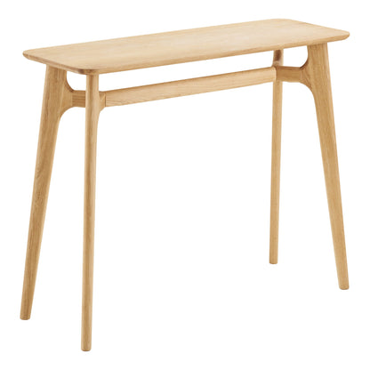 Consoletafel Rennes – eikenfineer, naturel, 100x35x81 cm