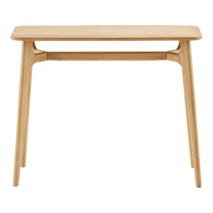 Consoletafel Rennes – eikenfineer, naturel, 100x35x81 cm