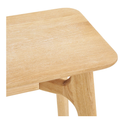 Consoletafel Rennes – eikenfineer, naturel, 100x35x81 cm
