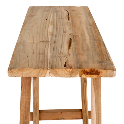 Konsolentisch Girona - Konsolentisch, Teak, Natur 90x30x80 cm