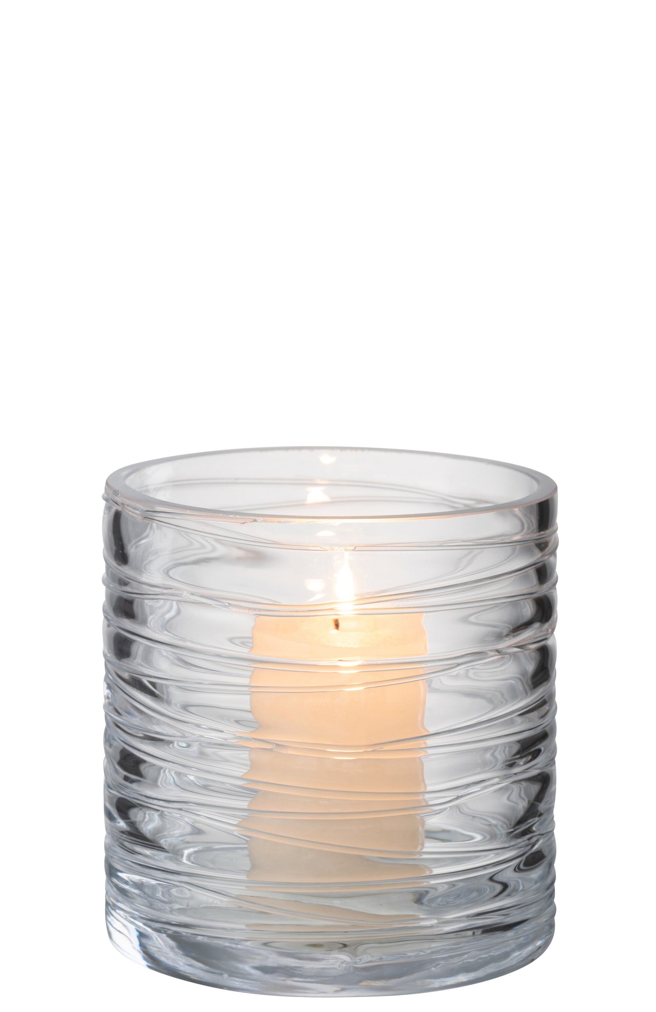 Hurricane Stripes Glass Transparent Small