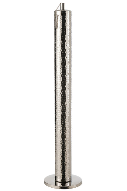 Taschenlampe Tiffany Edelstahl Silber Extragroß