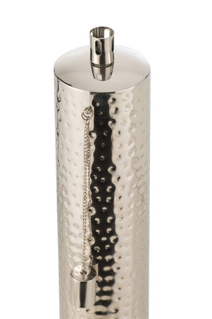 Taschenlampe Tiffany Edelstahl Silber Extragroß