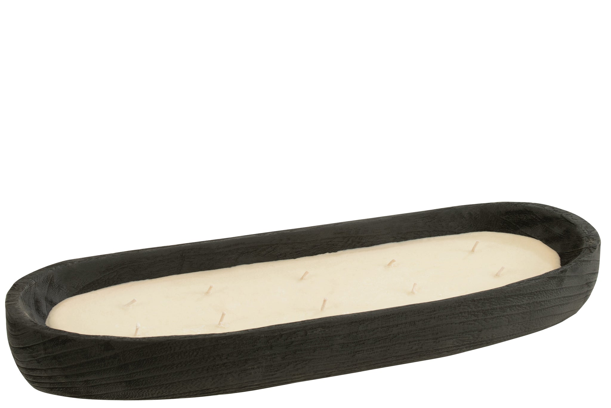 Candle Jenny Paulownia Wood Black Large