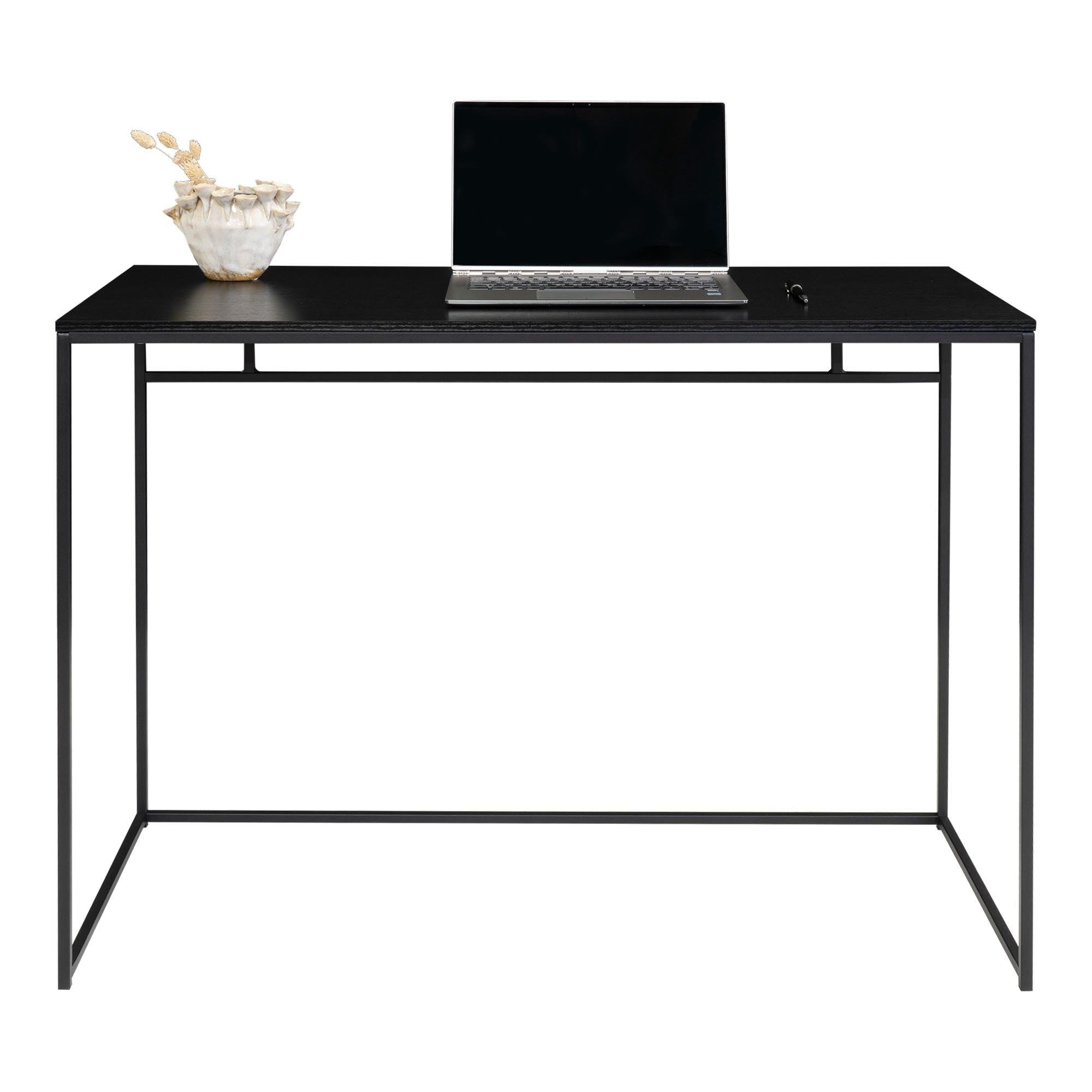 Vita Desk - Desk, black with black frame 100x45x75 cm