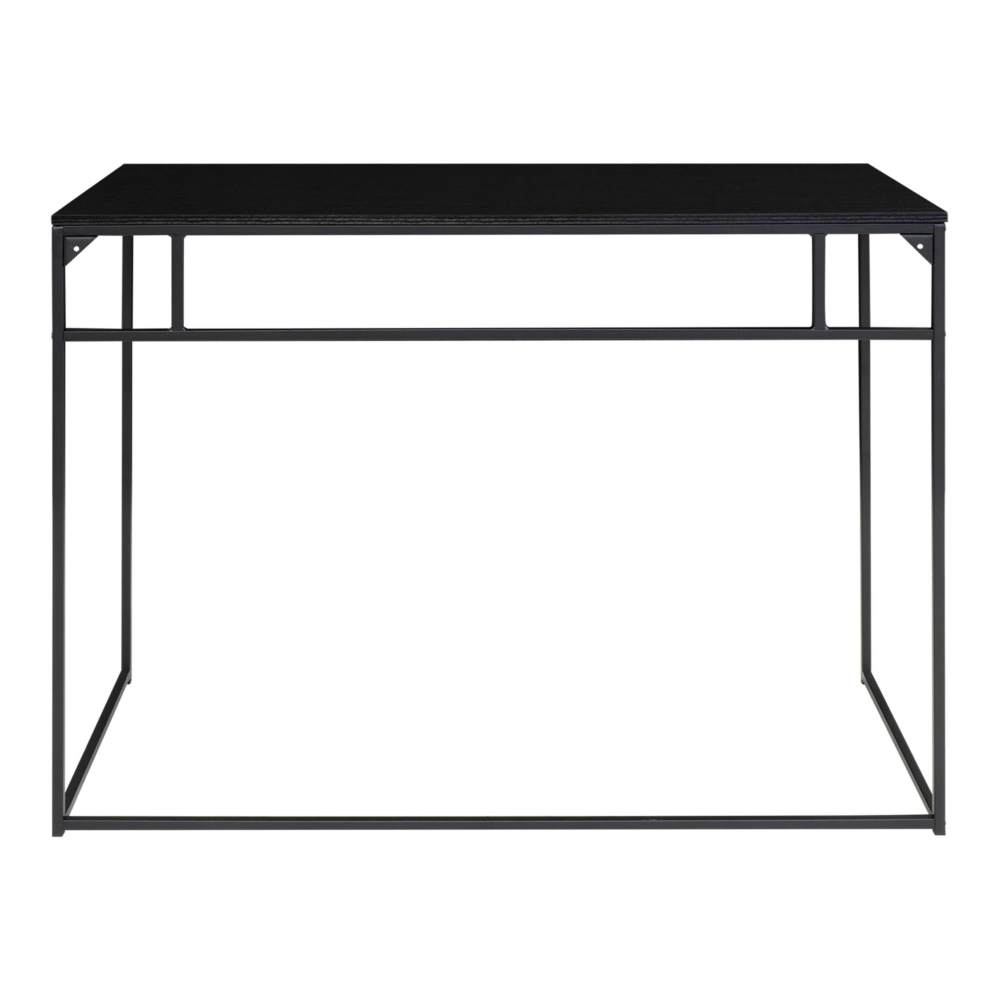 Vita Desk - Desk, black with black frame 100x45x75 cm