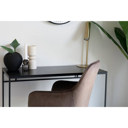 Vita Desk - Desk, black with black frame 100x45x75 cm