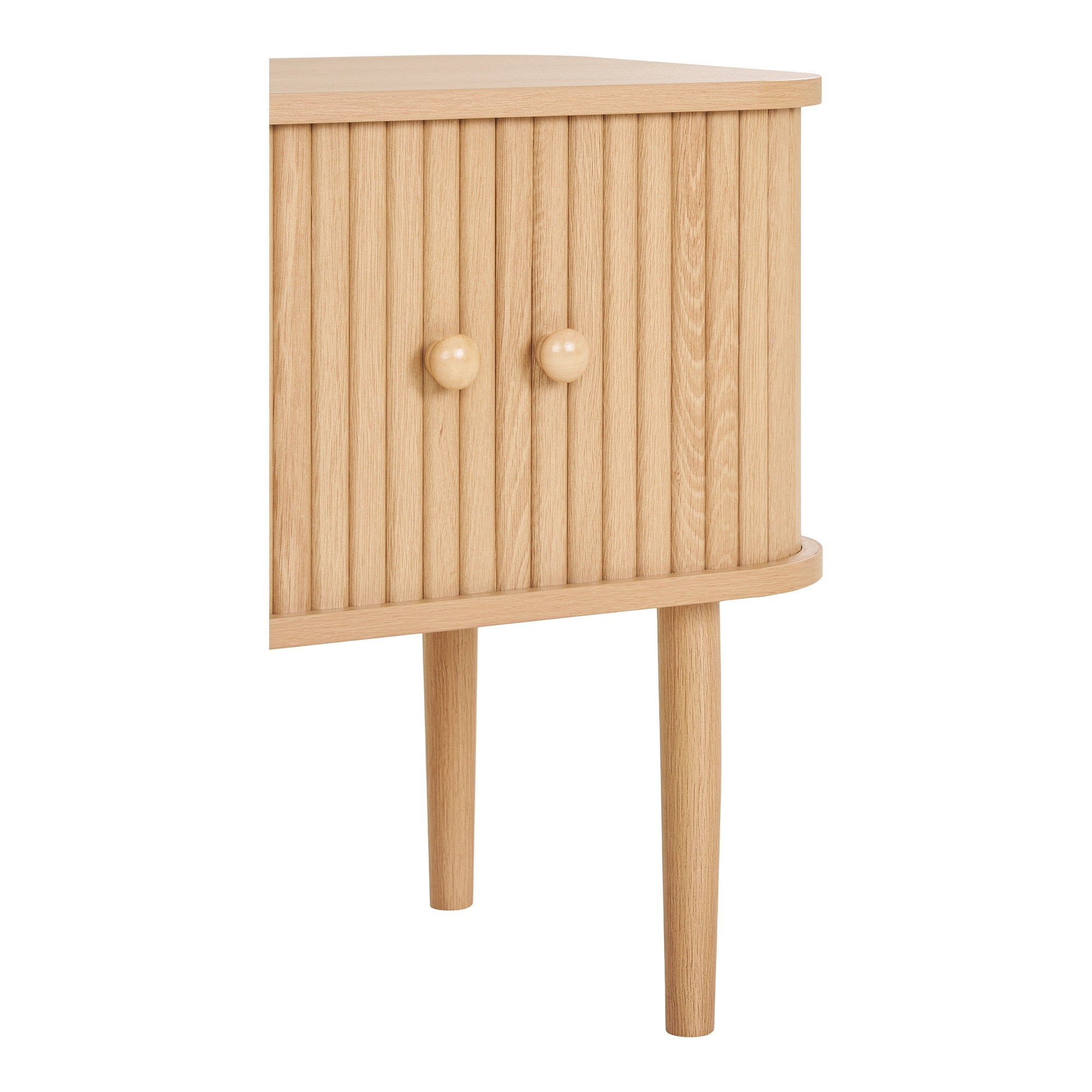 Nikko Beistelltisch - Beistelltisch, 2 Türen, natur 45x40x50,5 cm