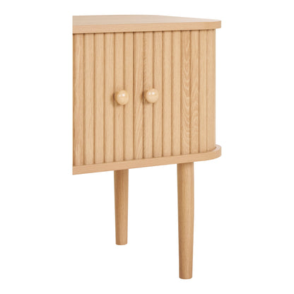 Nikko Beistelltisch - Beistelltisch, 2 Türen, natur 45x40x50,5 cm