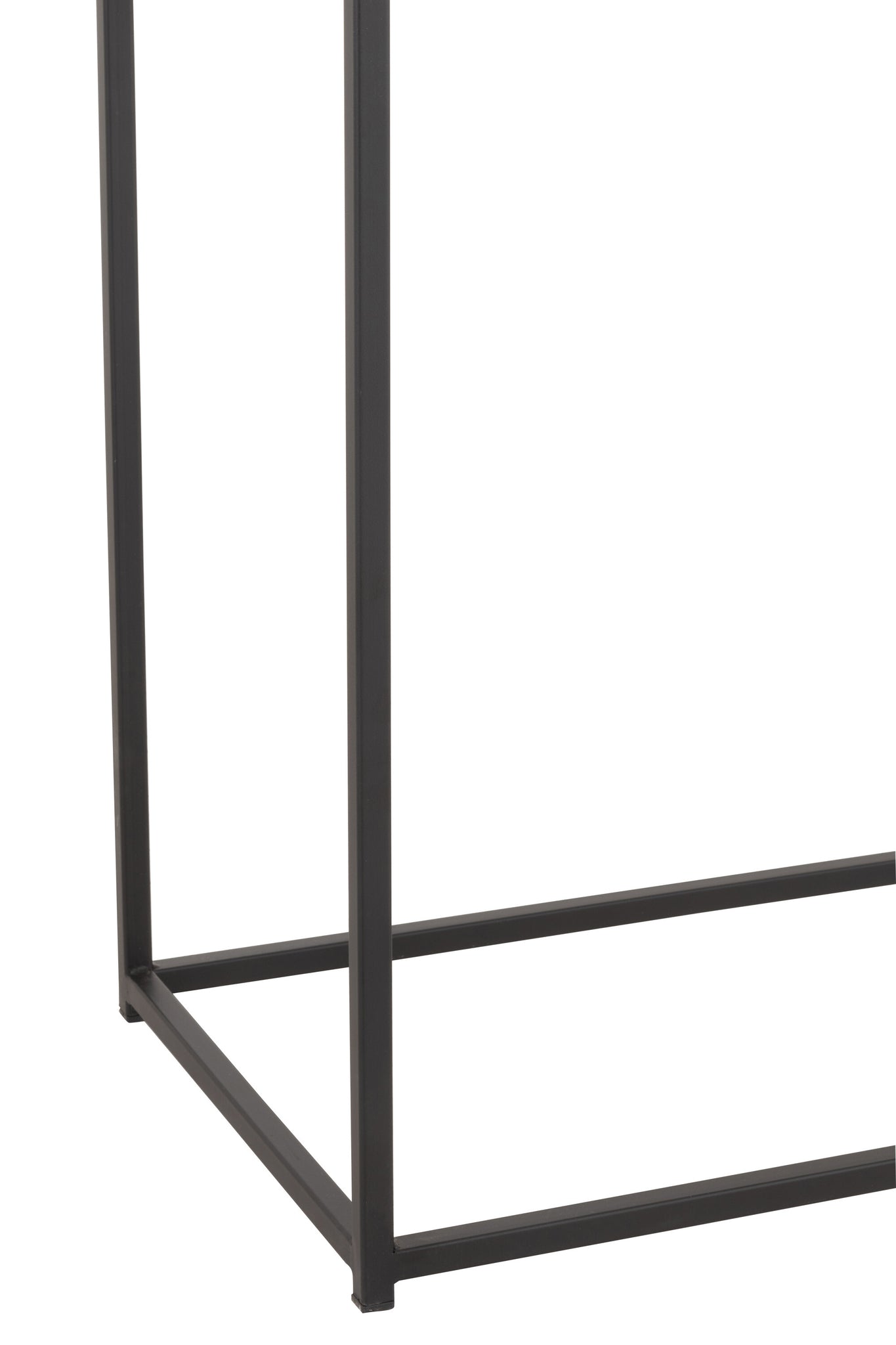 Konsole Zickzackmuster Holz/Metall Natur/Schwarz