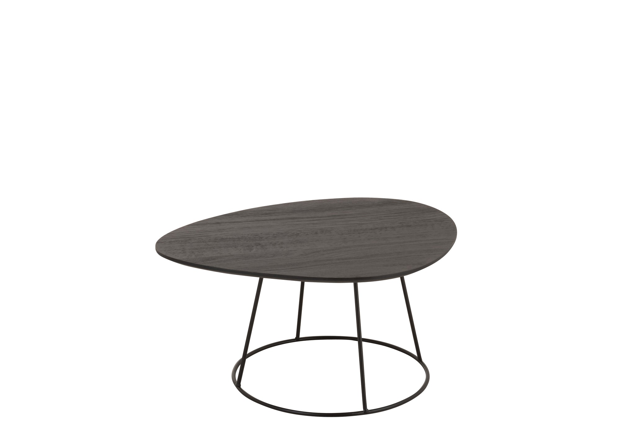 Sidetable Oval Wood/Metal D Br S