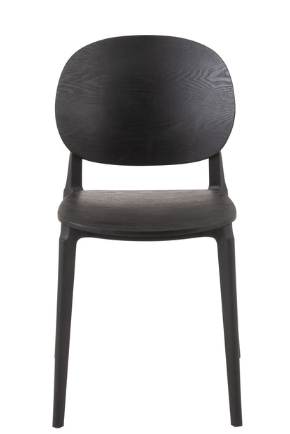 Chair Basic Polyester/Veneer Black