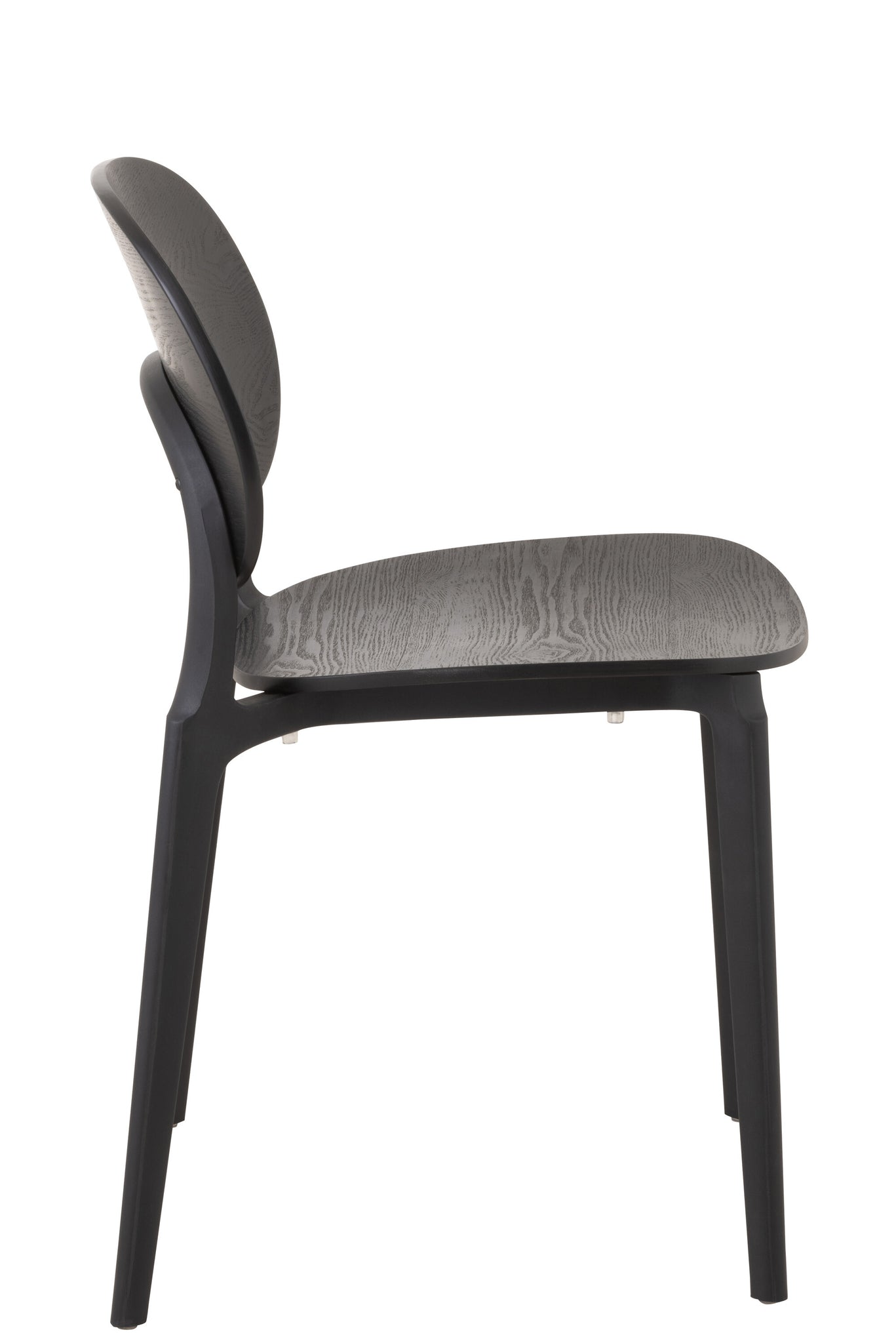 Chair Basic Polyester/Veneer Black