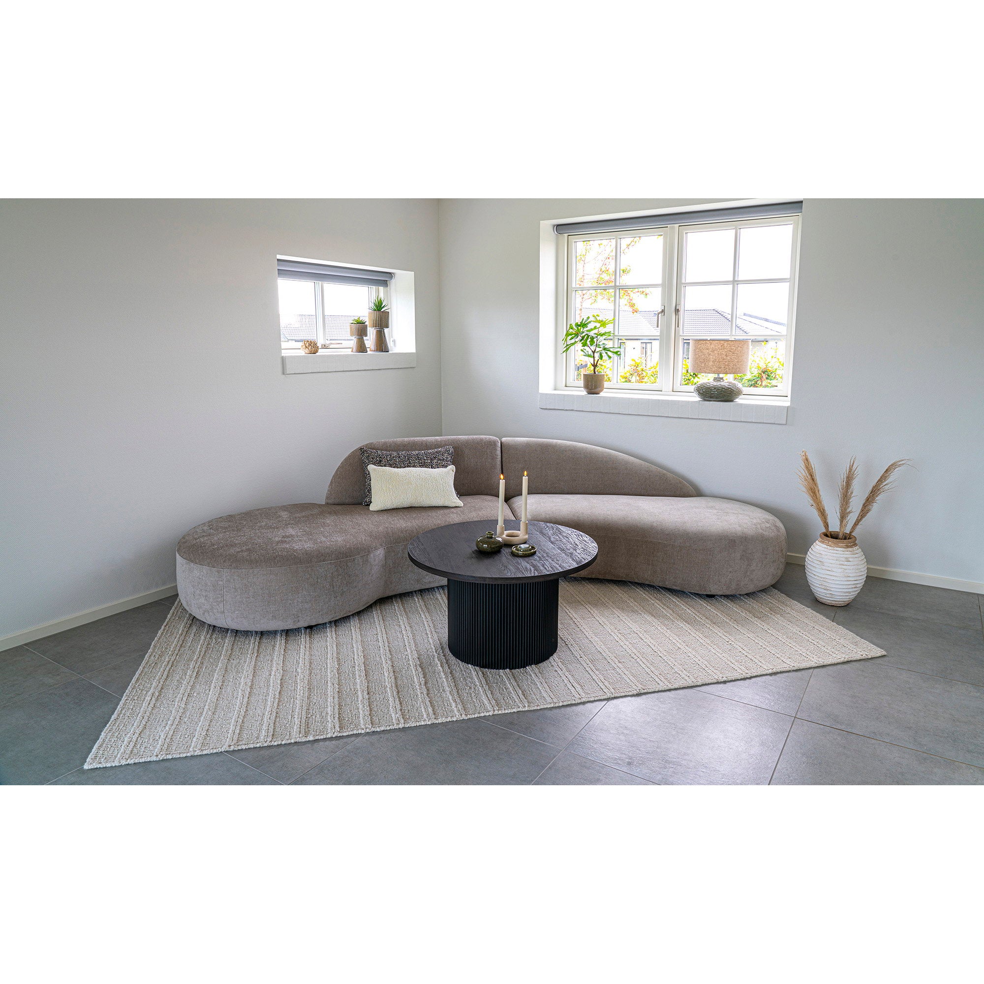 Boavista salontafel donkerbruin detail oppervlak