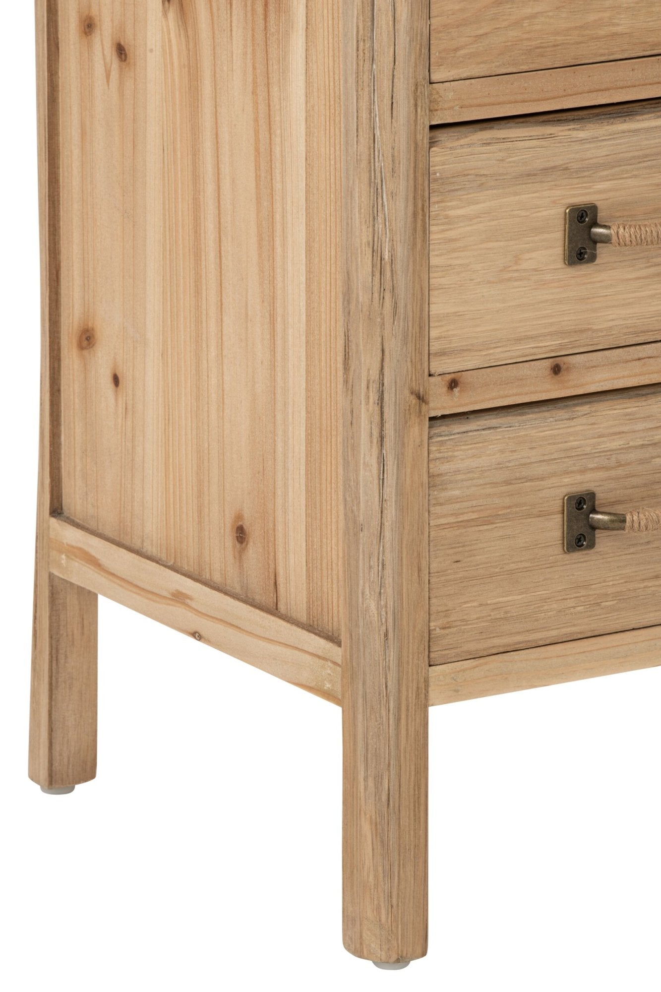 Ladekast Chamonix – vurenhout, naturel, 66×36×127 cm
