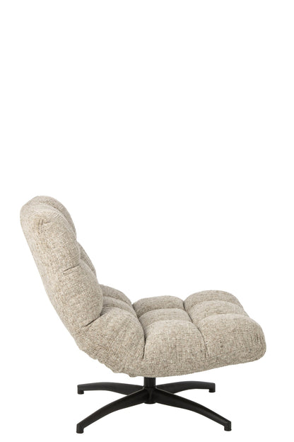 Lounge-Sessel Gesteppt Matel Ecru