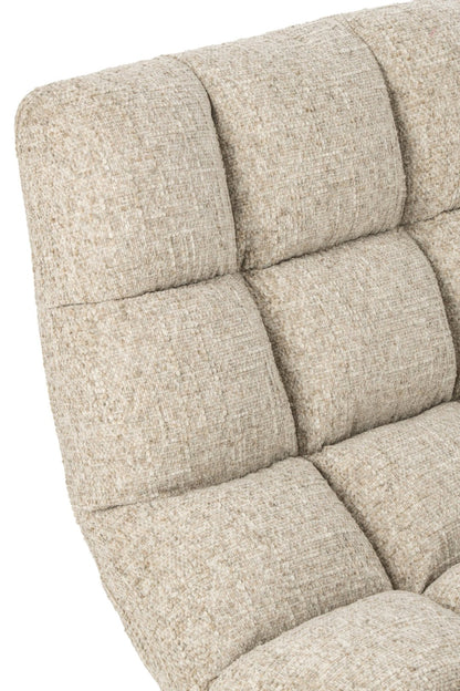 Lounge-Sessel Gesteppt Matel Ecru