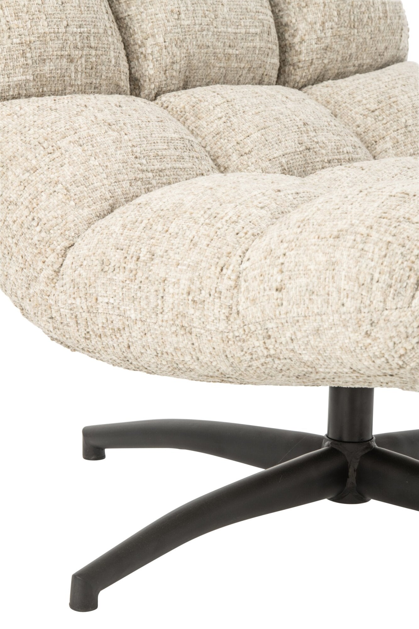 Lounge-Sessel Gesteppt Matel Ecru