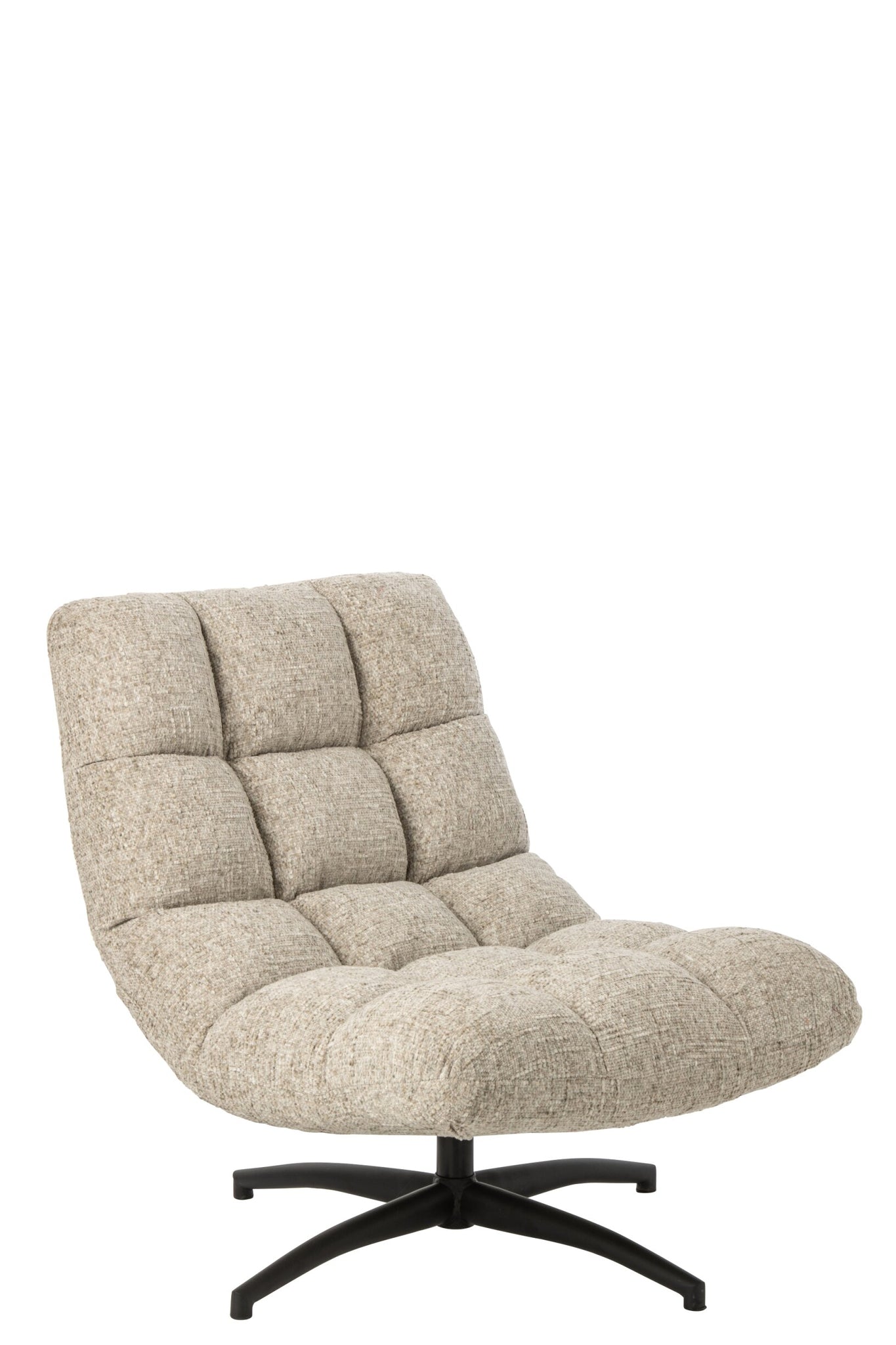 Lounge-Sessel Gesteppt Matel Ecru