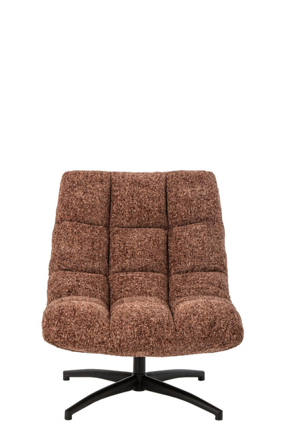 Lounge Chair Gesteppt Matel Terrakotta