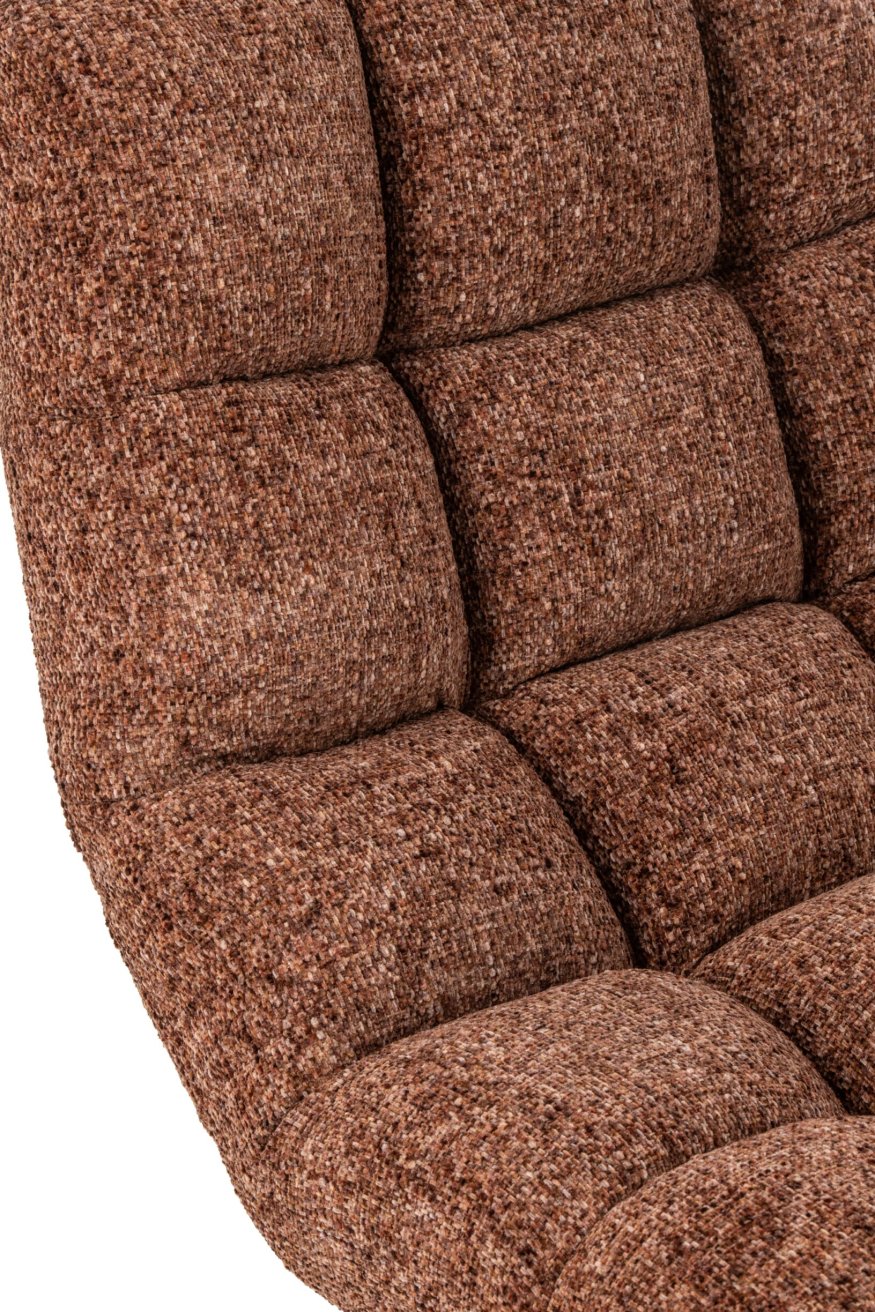 Lounge Chair Gesteppt Matel Terrakotta