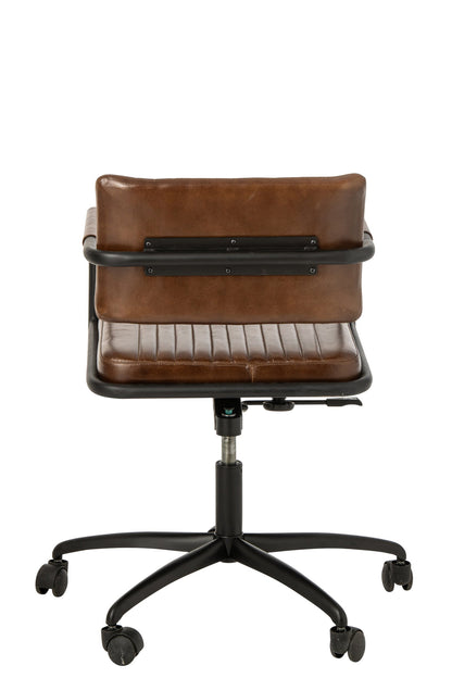 Bürostuhl Leder Braun