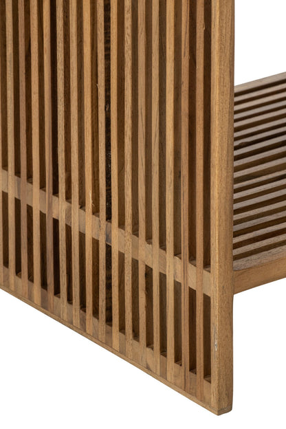 Boekenkast Latten – gerecycled hout, naturel, 85x35x80 cm