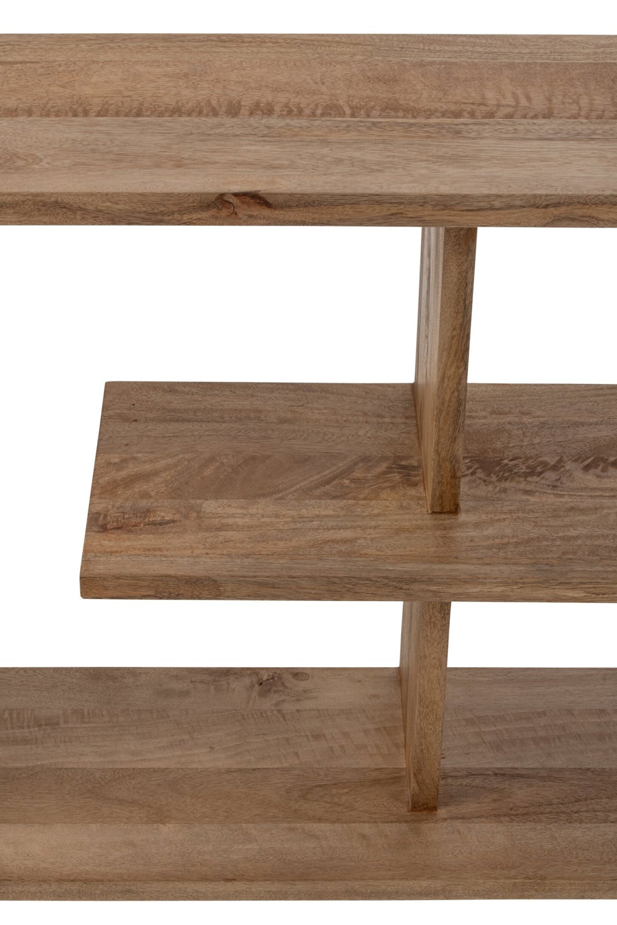 Estantería de madera de mango natural pequeña