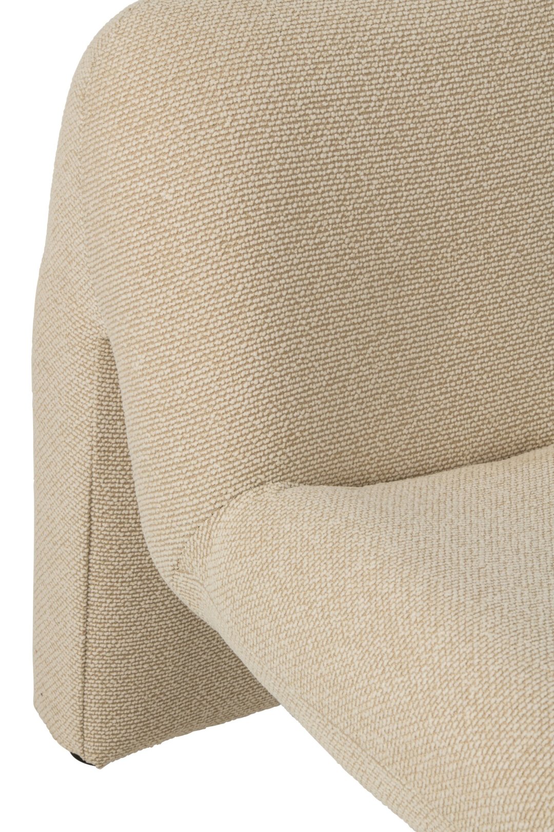 Lounge Chair Margo Sperrholz/Stoff Ecru