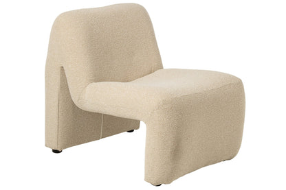 Lounge Chair Margo Sperrholz/Stoff Ecru