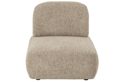 Modulares Sofa Olivia Sperrholz/Stoff Braun/Ecru