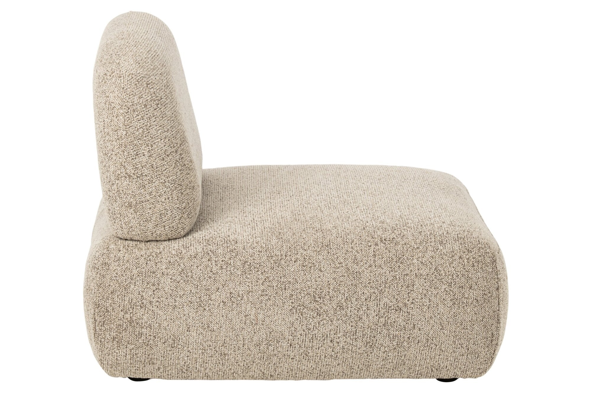 Modulares Sofa Olivia Sperrholz/Stoff Braun/Ecru