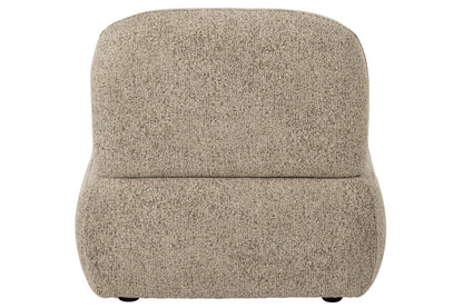 Modulares Sofa Olivia Sperrholz/Stoff Braun/Ecru