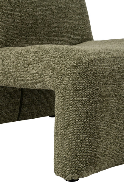 Lounge Sessel Margo Sperrholz/Stoff Grün