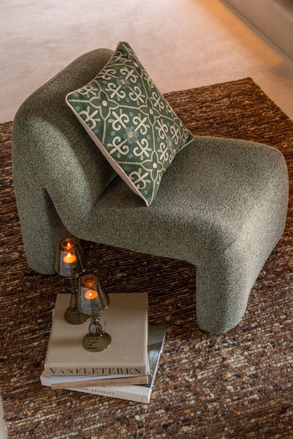 Lounge Sessel Margo Sperrholz/Stoff Grün