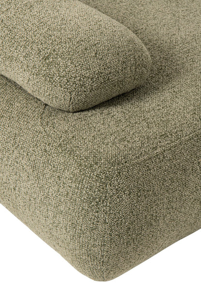 Modulaire bank Olivia set van 5 – multiplex en stof, groen, 152 x 103 x 77 cm