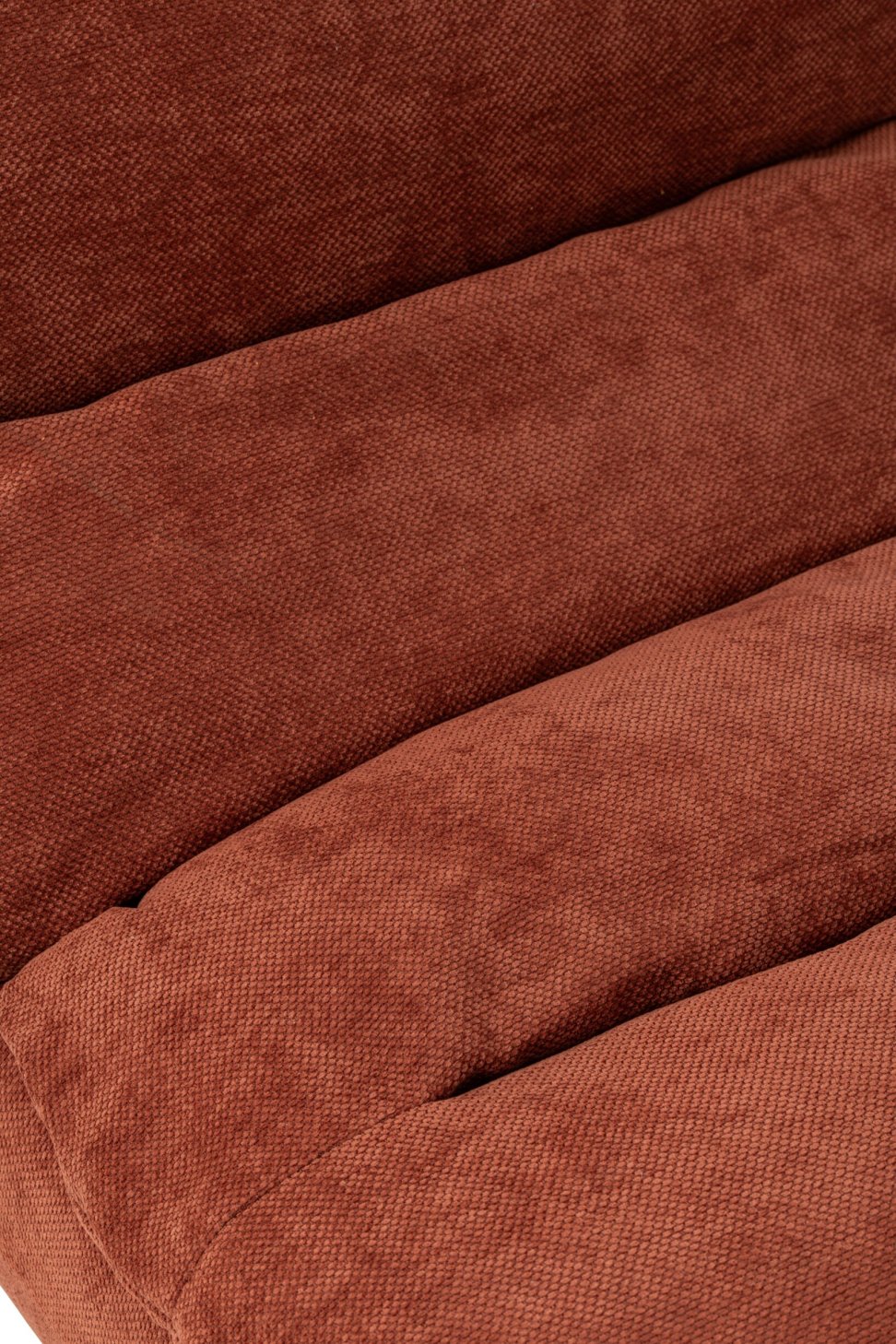 Loungestoel – stof en schuim, roestbruin, 100x82x75 cm