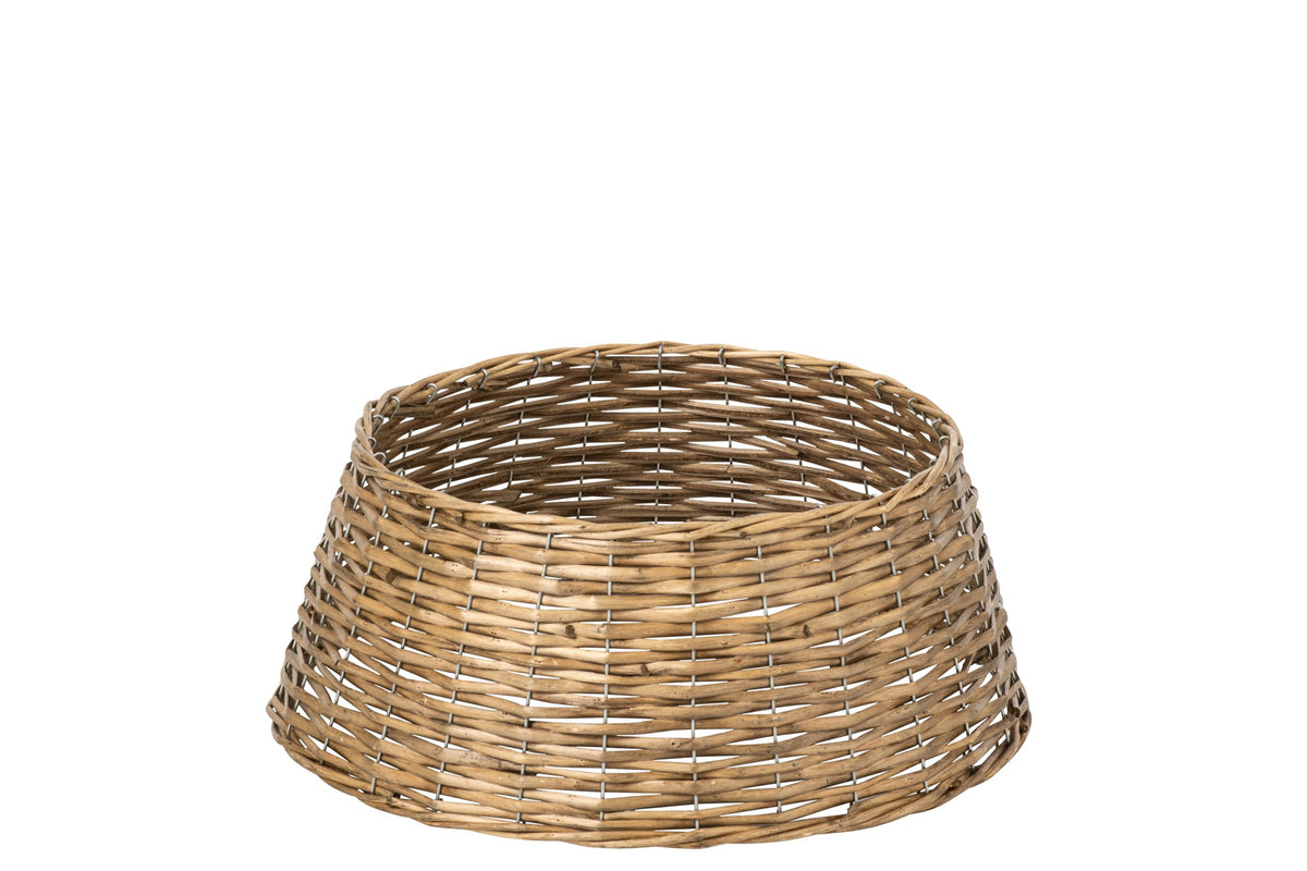 Boommand – riet, naturel en greige, Ø35 cm