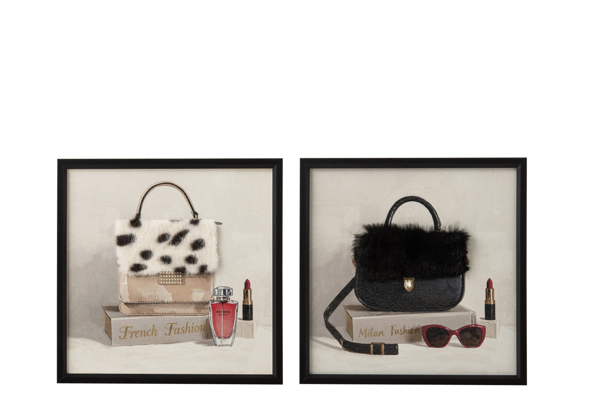 Malerei Handtasche MDF Multi Sortiment von 2