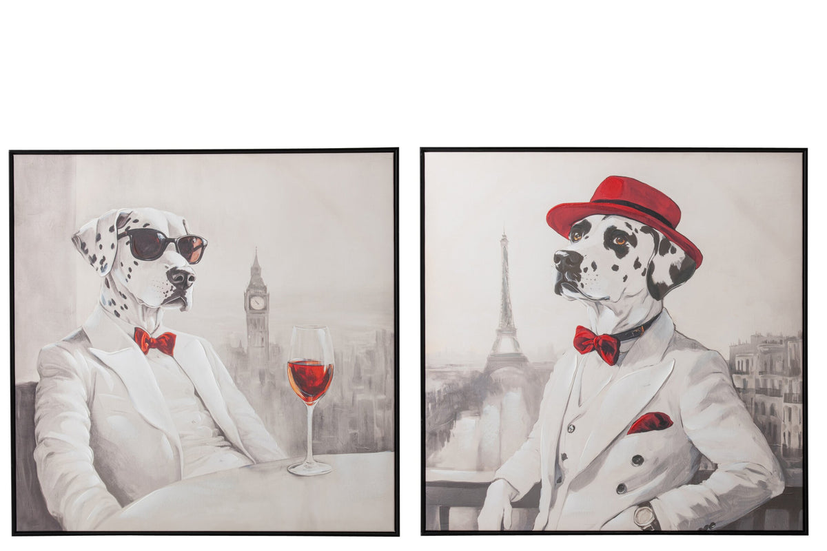 Schilderij Dalmatian – multicolour, 82,5×82,5 cm