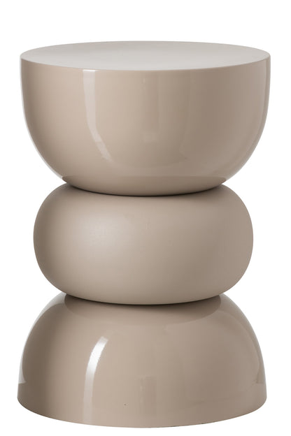 Beistelltisch Glänzend + Matt Eisen Beige