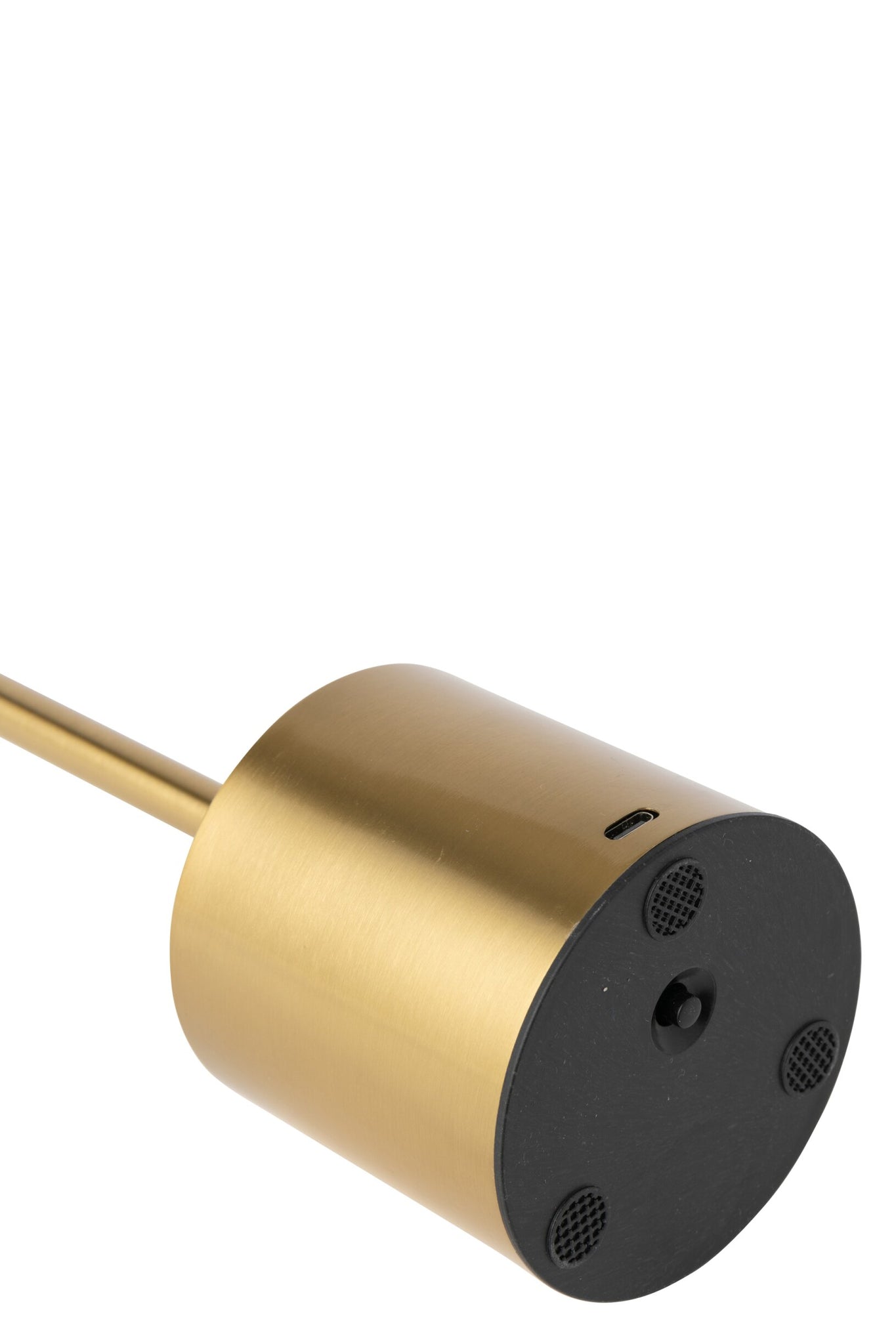 Tafellamp Matel – kunststof, goud, 8x8x33,5 cm