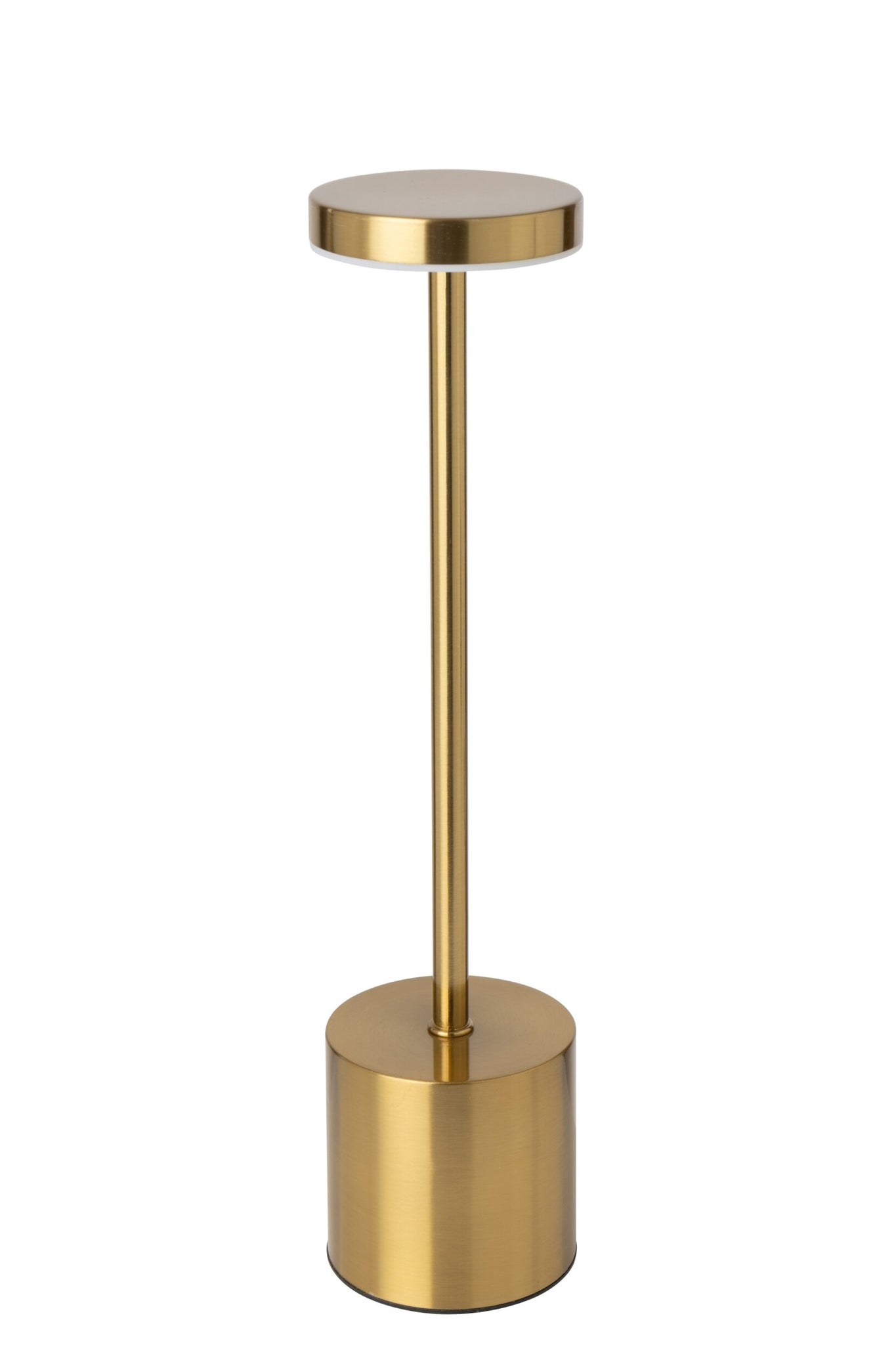 Tafellamp Matel – kunststof, goud, 8x8x33,5 cm