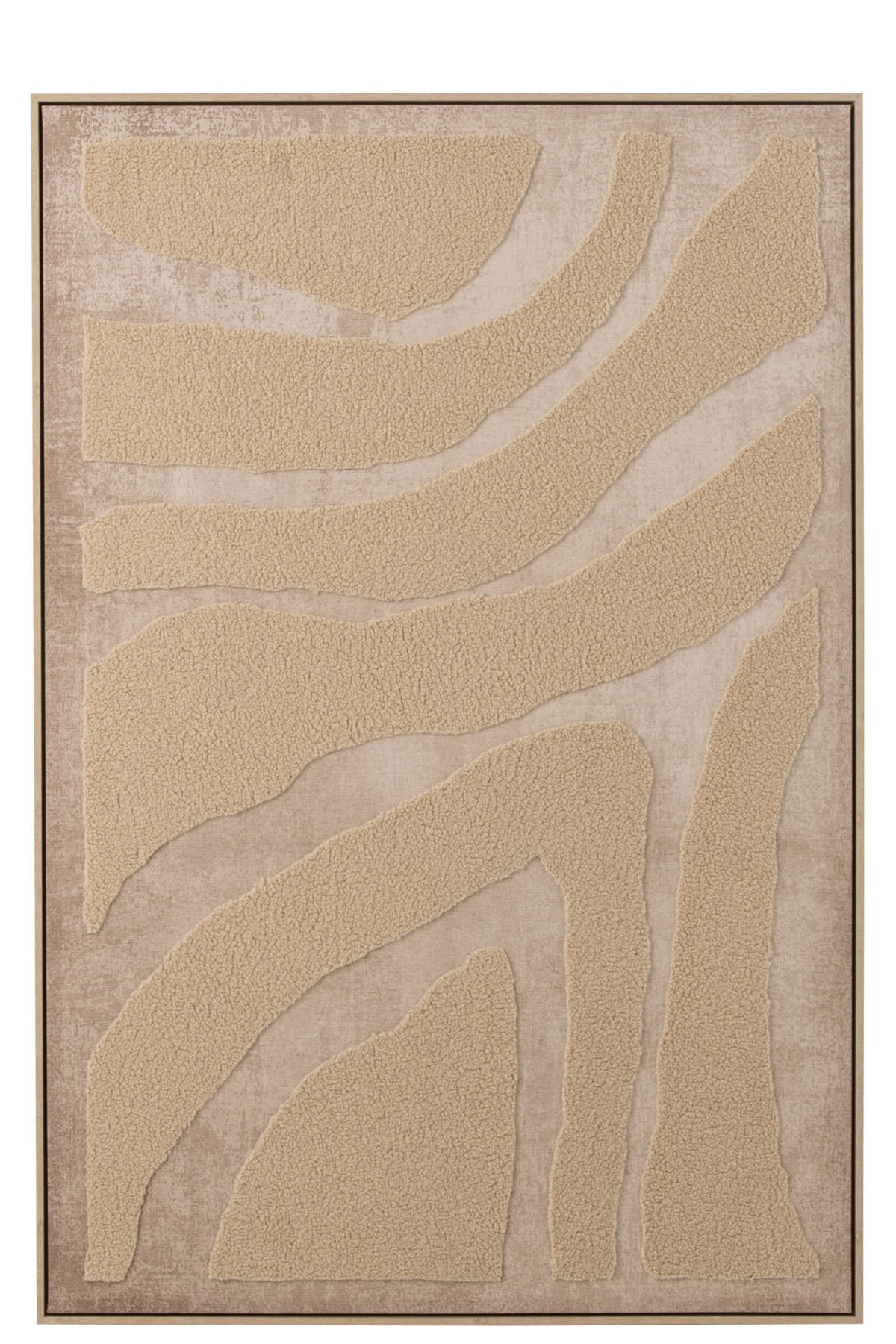 Malerei Wolle Polystyrol Beige