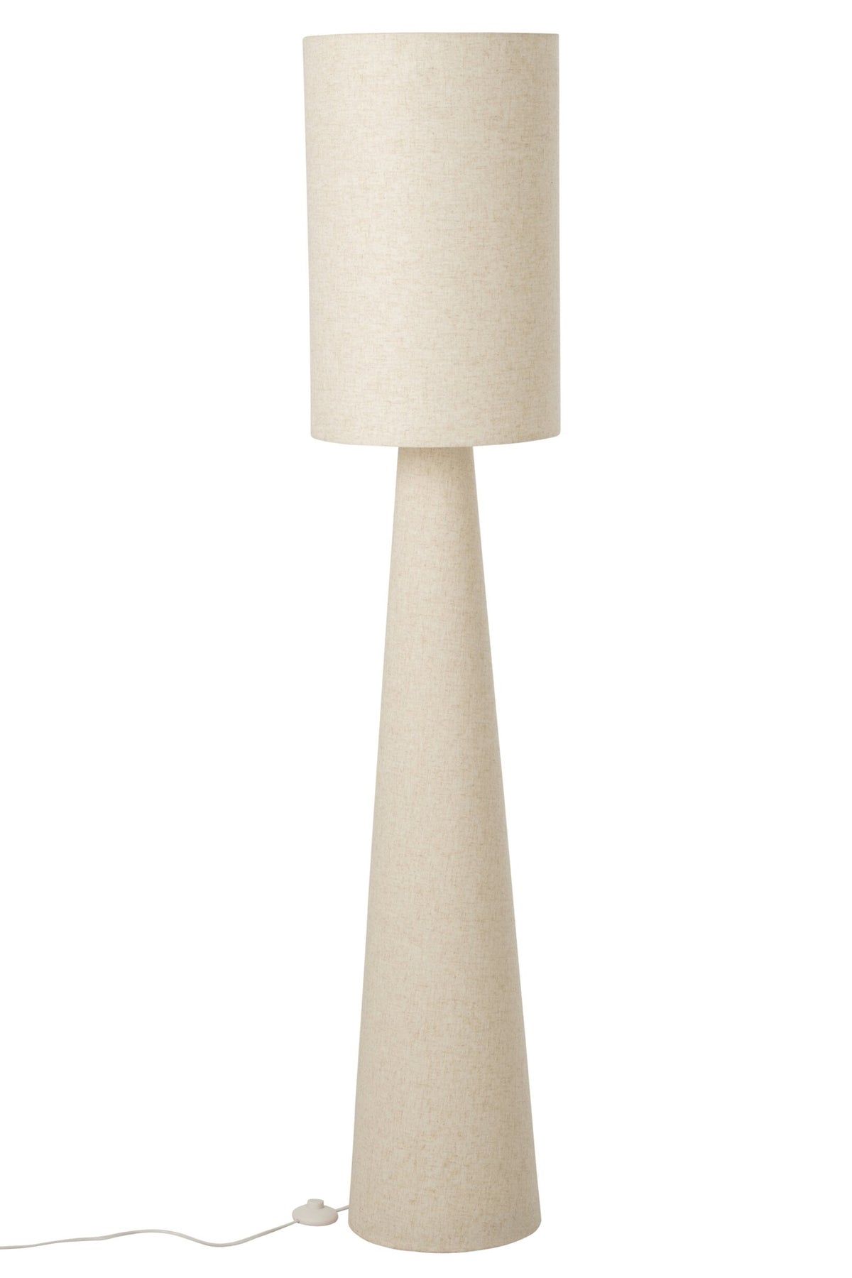 Stehleuchte Stoff Beige Groß