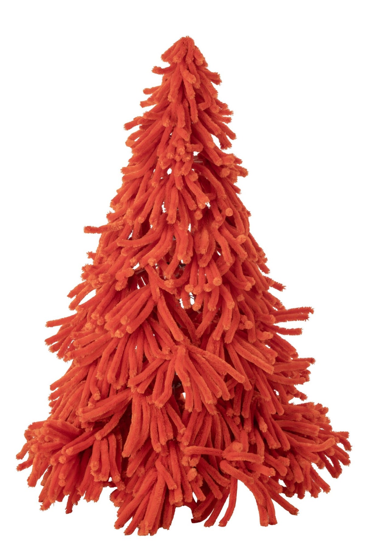 Kerstboom Fluffy – polyester, donkeroranje, 180 cm