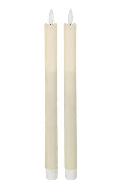 Box 2Candles Led Long Cream Large