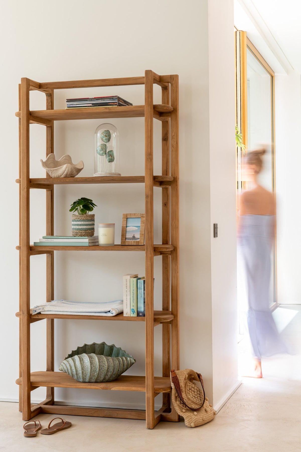 Bücherregal Cakra Recyclingholz Natur